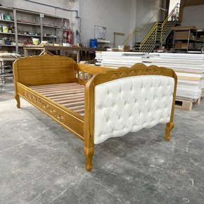02 cama sofa solteiro com cama auxiliar e cabeceira capitone versailles timber moveis